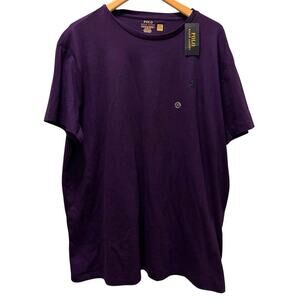 Polo Ralph Lauren Mens T Shirt XL Purple Short Sleeve Crew Neck Cotton Tee NWT
